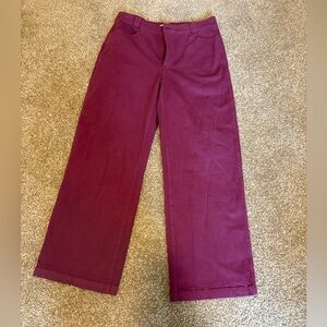 Madewell The Emmett Wide-Leg Pant: Garment Dyed Edition - size 31